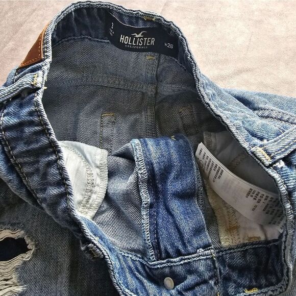 Junior's HOLLISTER High Rise Denim Jean Skirt Size 3 - Picture 5 of 6